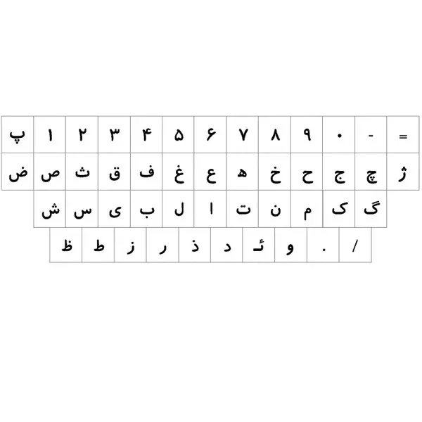 برچسب حروف فارسی