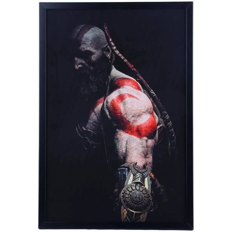 تابلو گیمینگ طرح God of war سایز40*60