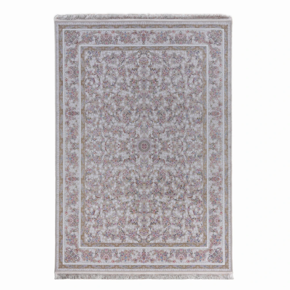 فرش طرح بهار کرم 1200 شانه تبریز برجسته