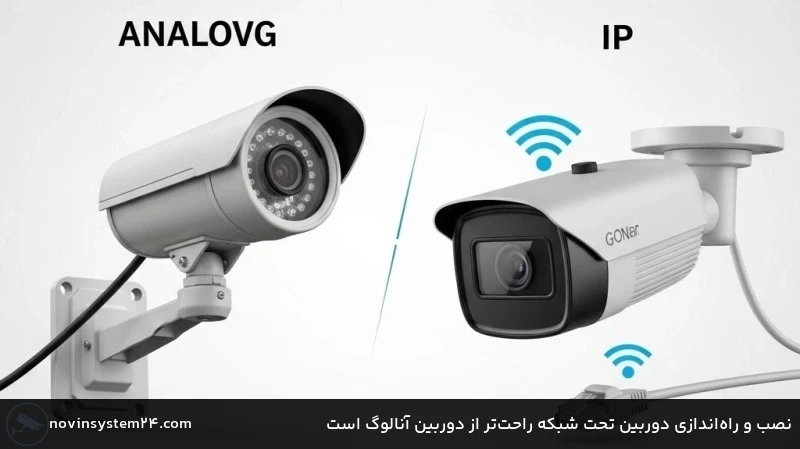 نصب و راه&zwnj;اندازی دوربین تحت شبکه راحت&zwnj;تر از دوربین آنالوگ است