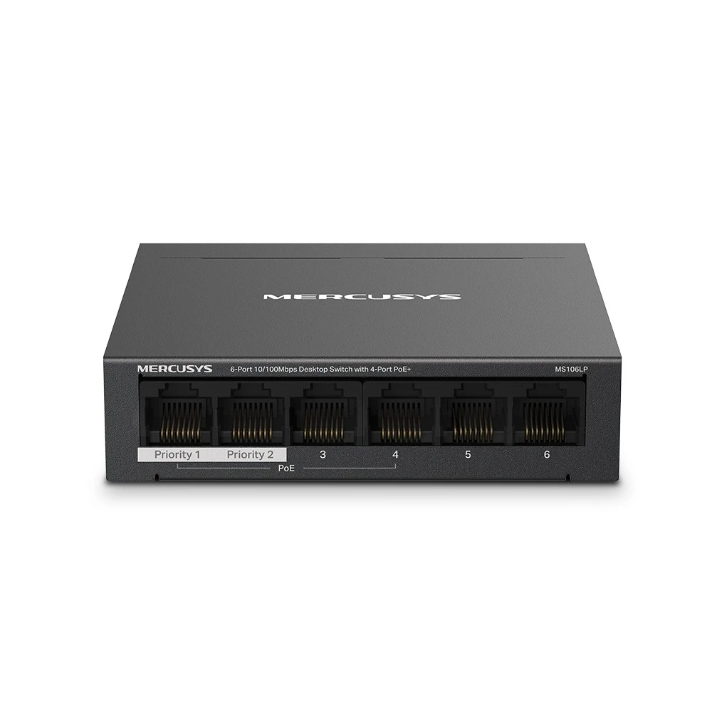 سوییچ 6 پورت دسکتاپ و PoE مرکوسیس مدل MS106LP