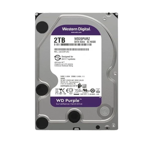 هارددیسک اینترنال وسترن دیجیتال مدل Purple WD20PURX ظرفیت 2 ترابایت