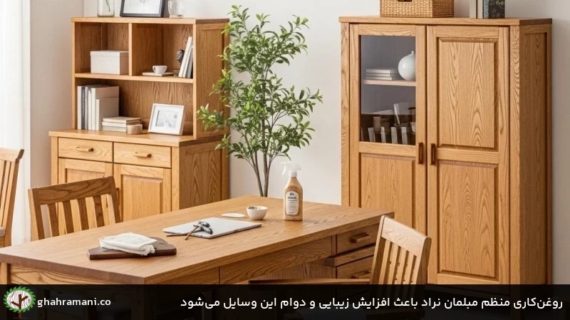 روغن&zwnj;کاری منظم مبلمان نراد باعث افزایش زیبایی و دوام این وسایل می&zwnj;شود