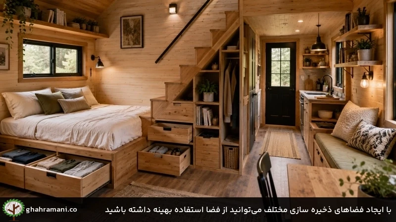 با ایجاد فضاهای ذخیره سازی مختلف میتوانید از فضا استفاده بهینه داشته باشید با ایجاد فضاهای ذخیره سازی مختلف میتوانید از فضا استفاده بهینه داشته باشید
