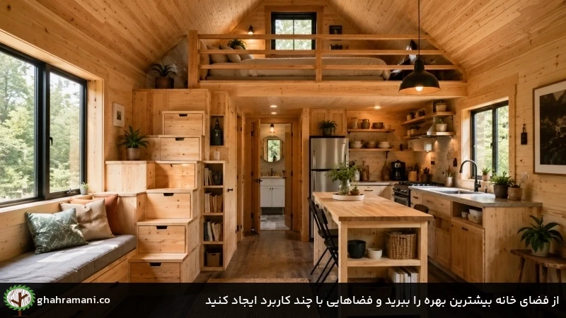 از فضای خانه بیشترین بهره را ببرید و فضاهایی با چند کاربرد ایجاد کنید از فضای خانه بیشترین بهره را ببرید و فضاهایی با چند کاربرد ایجاد کنید