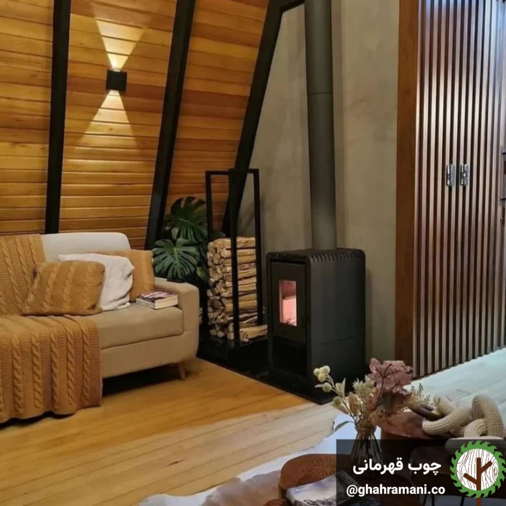 پنل پارکتی نیم به نیم 6000*142*42 میلیمتر