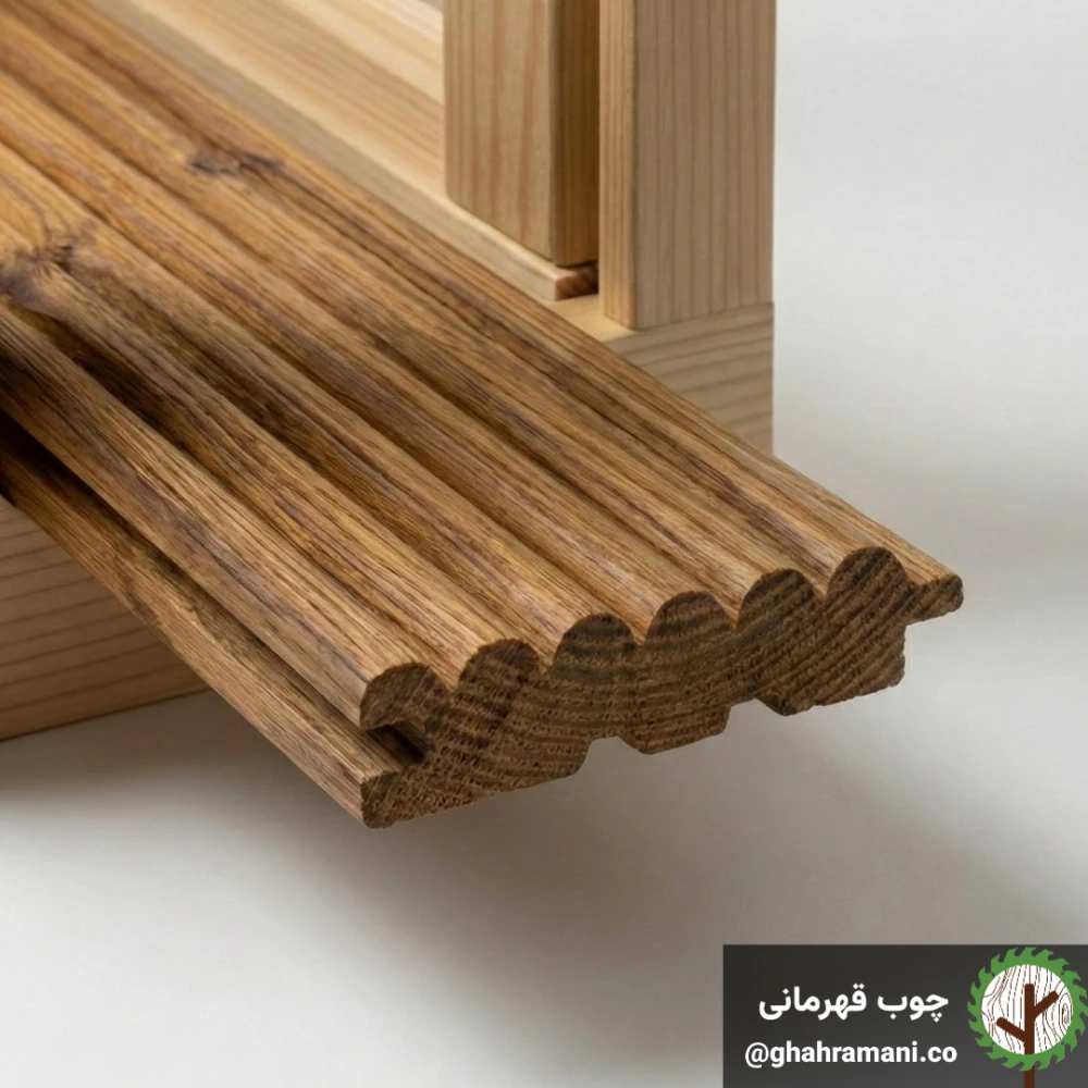 پنل هزار قوس ترموود | ضخامت 18 mm – عرض 92 mm – طول 3000 mm