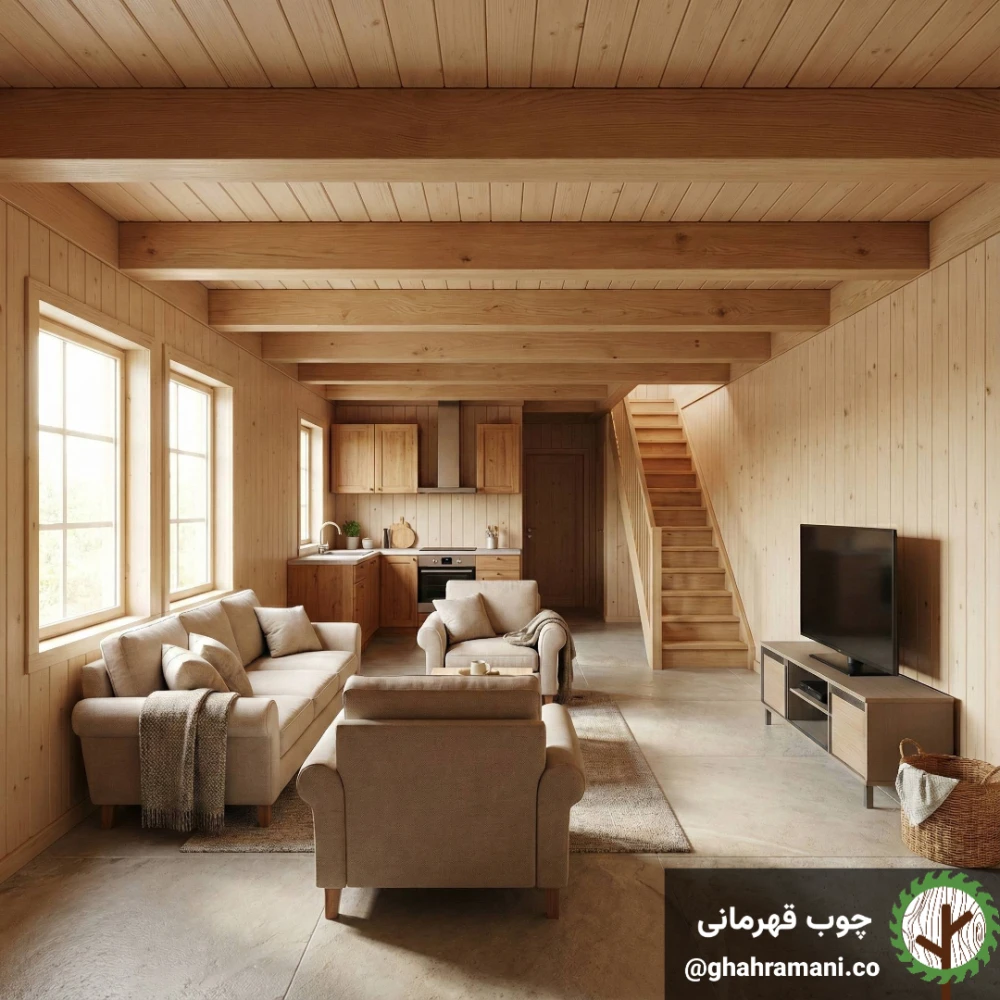 پنل دو طرفه کلاسیک-پارکتی نراد 6000*142*42 میلی متر
