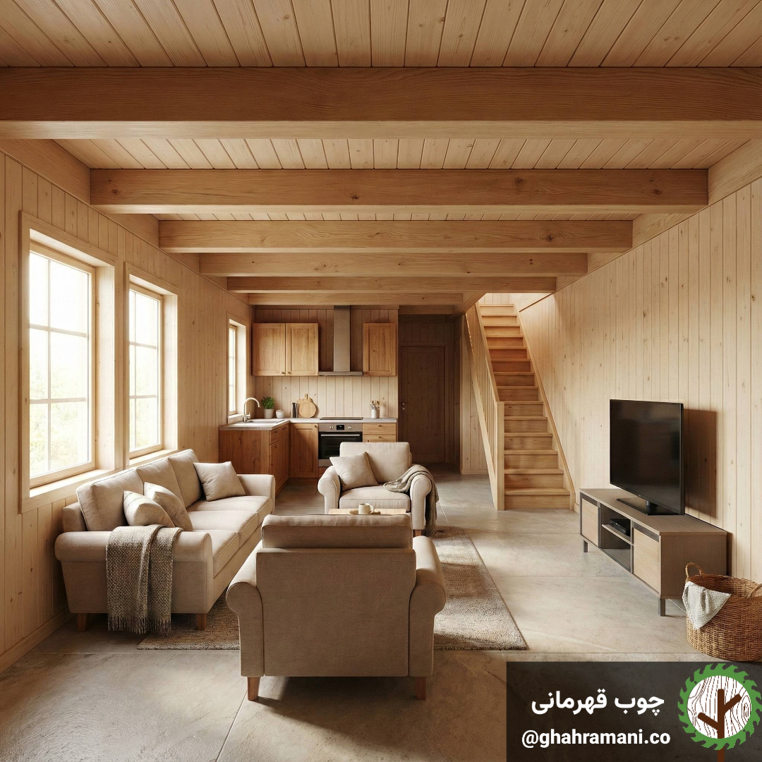 پنل پارکتی و کلاسیک 6000*142*25 میلیمتر