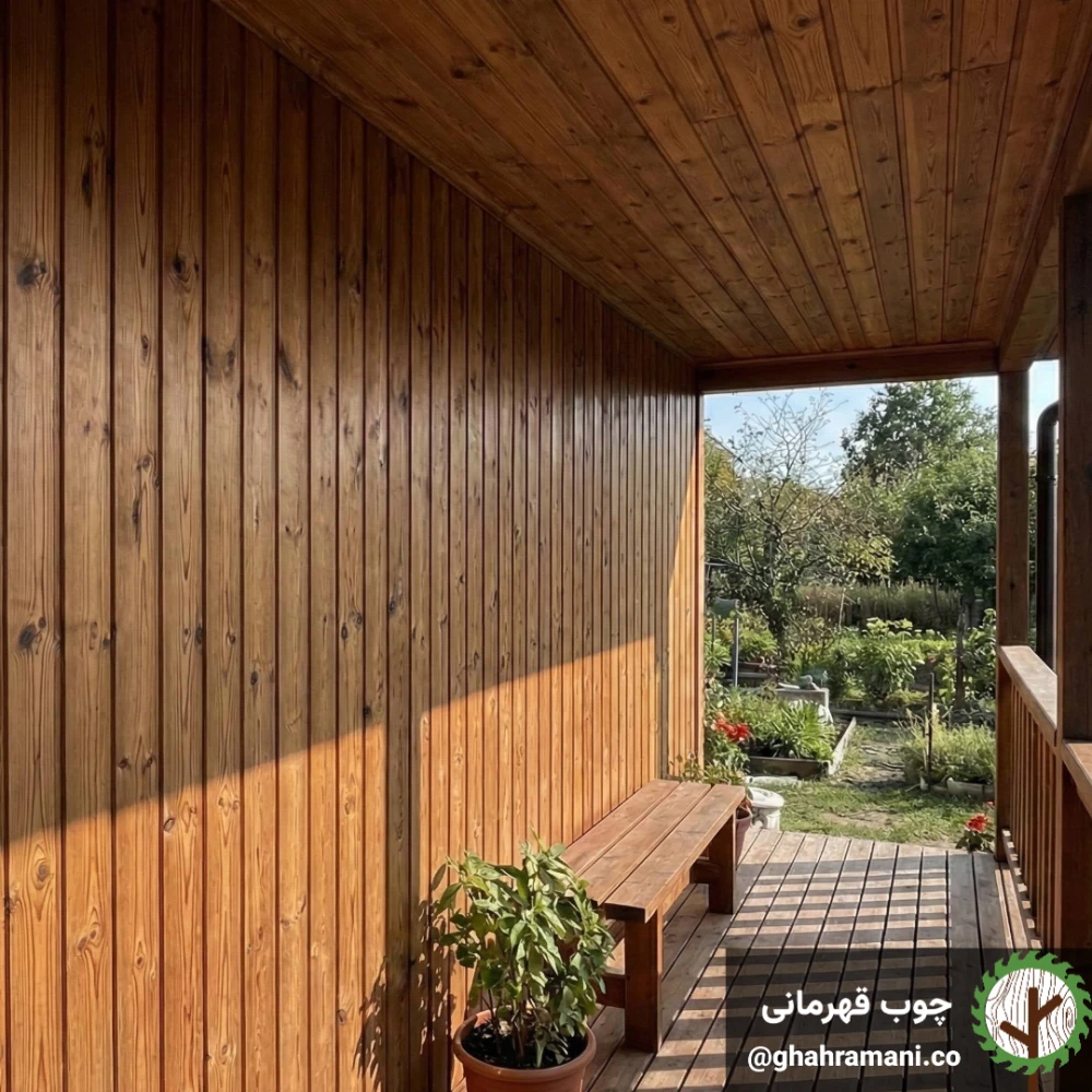 پنل ترموود مدرن | ضخامت 18 mm – عرض 92 mm – طول 4000 mm