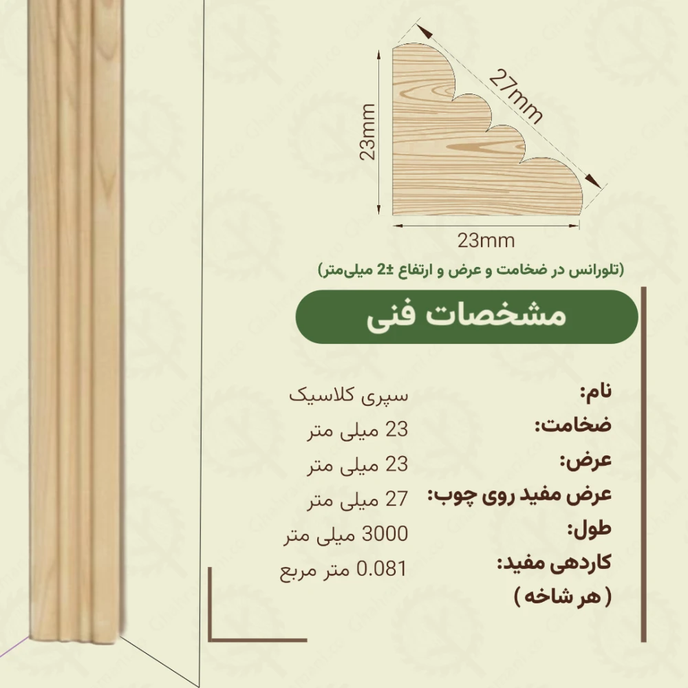 سه پری - تونیک - فیتیله 3 سانتی 3متری کلاسیک