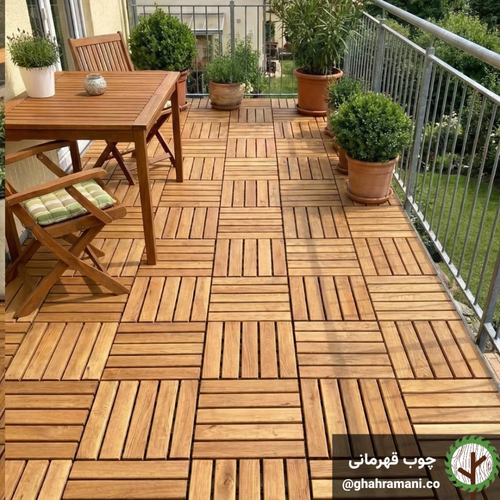 تایل ترموود 5 تکه 300*300*19 میلیمتر