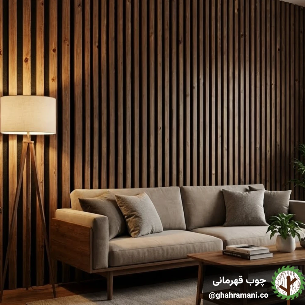 روستیک وال تیره 3000*500 8تیکه 42*19