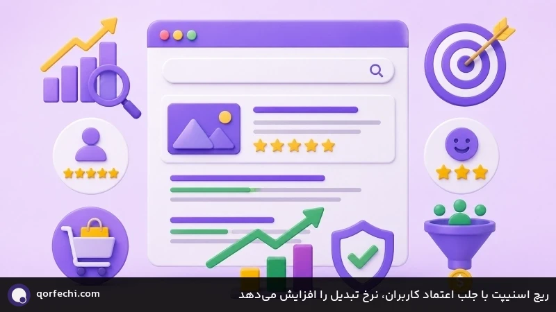 ریچ اسنیپت با جلب اعتماد کاربران، نرخ تبدیل را افزایش میدهد ریچ اسنیپت با جلب اعتماد کاربران، نرخ تبدیل را افزایش میدهد