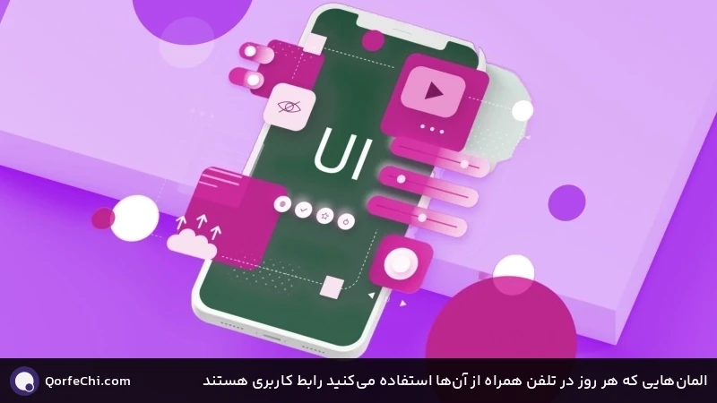 المان&zwnj;هایی که هر روز در تلفن همراه از آن&zwnj;ها استفاده می&zwnj;کنید رابط کاربری هستند