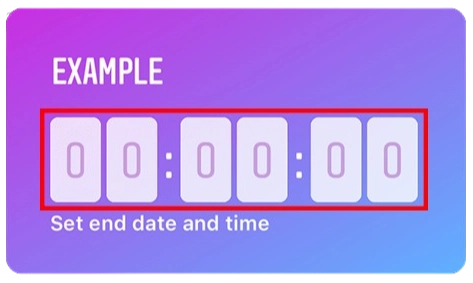 استیکر Countdown استیکر Countdown