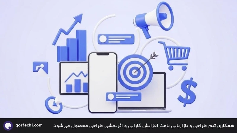 همکاری تیم طراحی و بازاریابی باعث افزایش کارایی و اثربخشی طراحی محصول میشود همکاری تیم طراحی و بازاریابی باعث افزایش کارایی و اثربخشی طراحی محصول میشود
