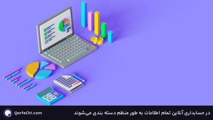 در حسابداری آنلاین تمام اطلاعات به طور منظم دسته بندی میشوند در حسابداری آنلاین تمام اطلاعات به طور منظم دسته بندی میشوند