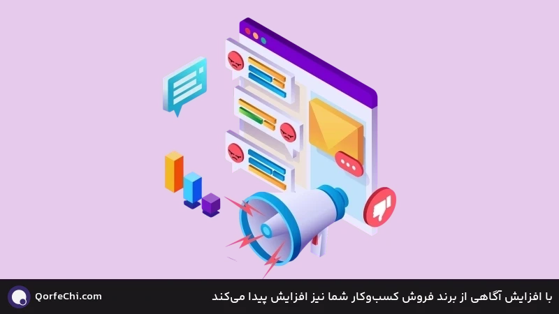 با افزایش آگاهی از برند فروش کسب&zwnj;وکار شما نیز افزایش پیدا می&zwnj;کند