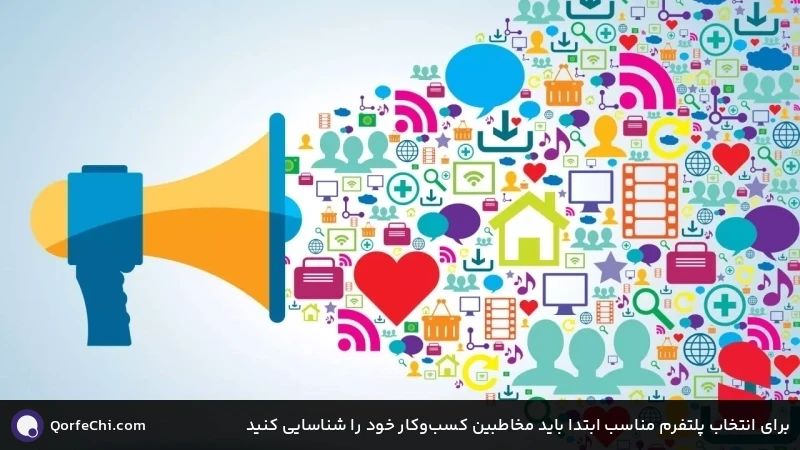 برای انتخاب پلتفرم مناسب ابتدا باید مخاطبین کسبوکار خود را شناسایی کنید برای انتخاب پلتفرم مناسب ابتدا باید مخاطبین کسبوکار خود را شناسایی کنید