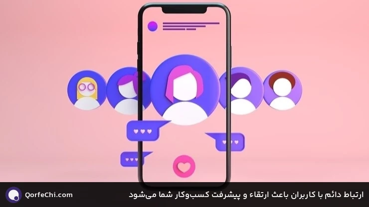 ارتباط دائم با کاربران باعث ارتقاء و پیشرفت کسبوکار شما میشود ارتباط دائم با کاربران باعث ارتقاء و پیشرفت کسبوکار شما میشود