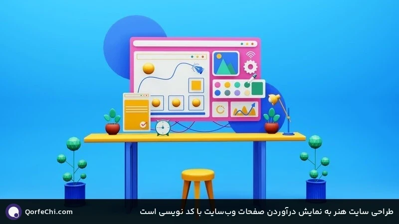 طراحی سایت هنر به نمایش درآوردن صفحات وب&zwnj;سایت با کد نویسی است