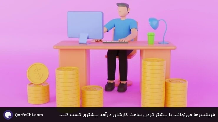 فریلنسرها میتوانند با بیشتر کردن ساعت کارشان درآمد بیشتری کسب کنند فریلنسرها میتوانند با بیشتر کردن ساعت کارشان درآمد بیشتری کسب کنند
