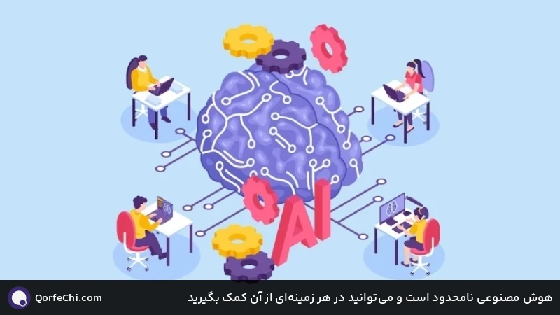 هوش مصنوعی نامحدود است و می&zwnj;توانید در هر زمینه&zwnj;ای از آن کمک بگیرید