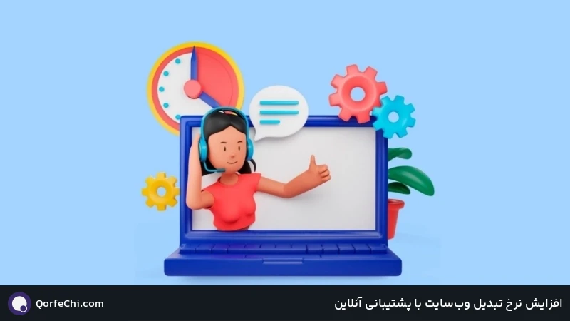 افزایش نرخ تبدیل وب&zwnj;سایت با پشتیبانی آنلاین