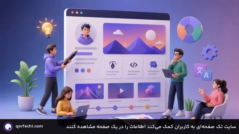 سایت تک صفحه&zwnj;ای به کاربران کمک می&zwnj;کند اطلاعات را در یک صفحه مشاهده کنند