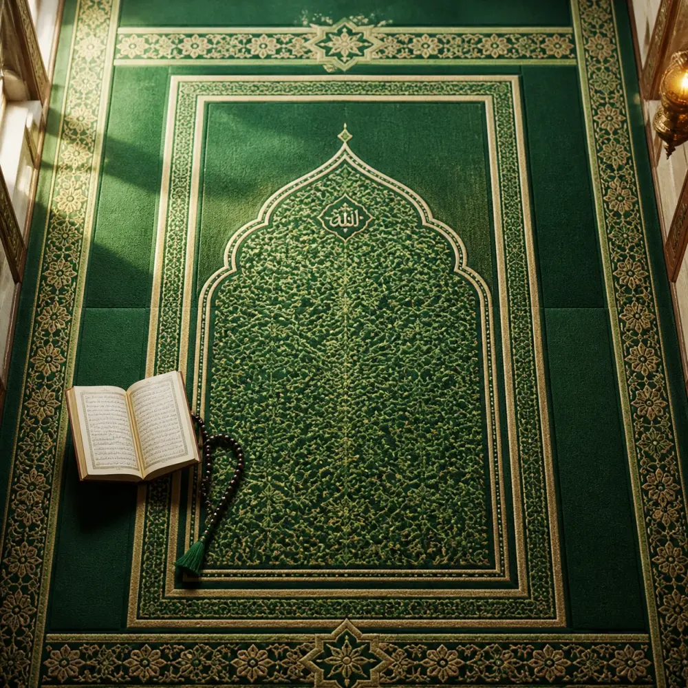 چرا فرش سجاده‌ای سبز انتخاب اول بسیاری از مصلی‌هاست؟