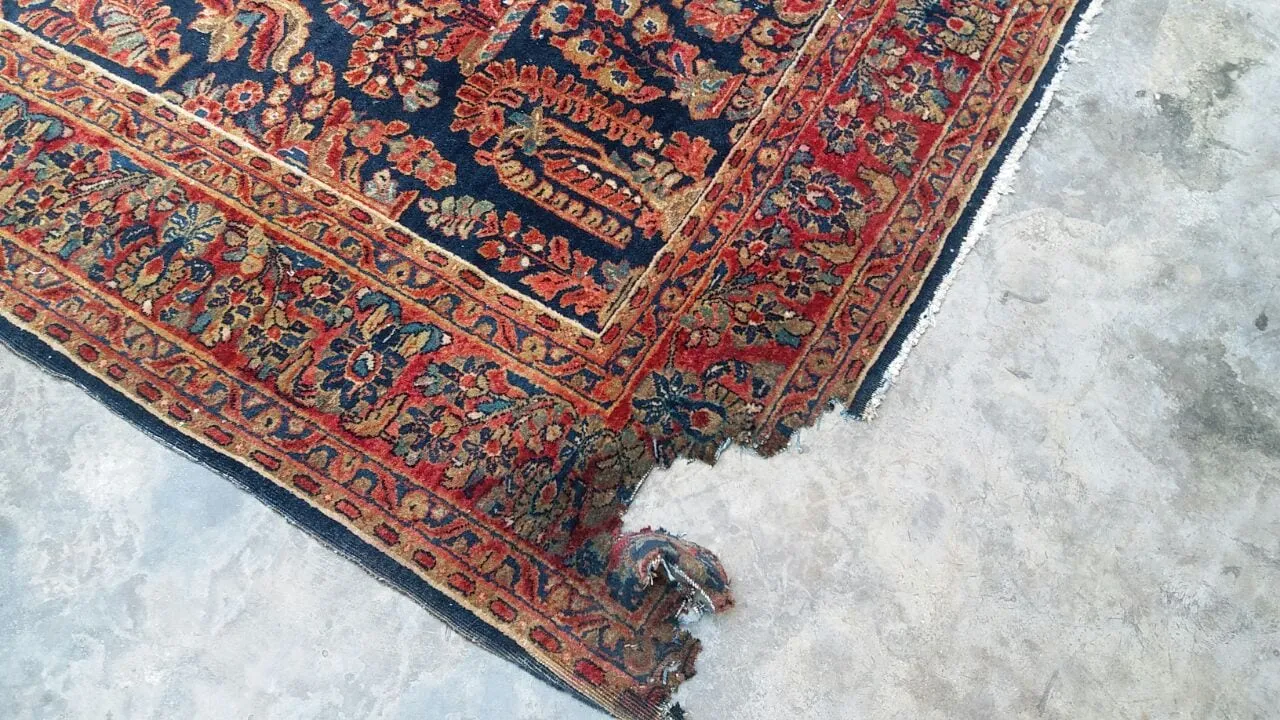 نحوه تعمیر یا رفع سوختگی فرش سجاده ای مسجد