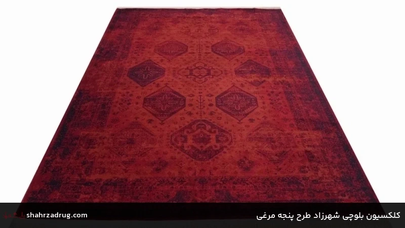 کلکسیون بلوچی شهرزاد طرح پنجه مرغی کلکسیون بلوچی شهرزاد طرح پنجه مرغی