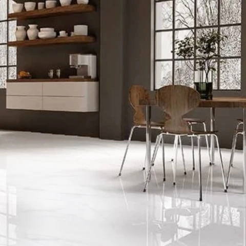 سرامیک پرسلان 80*80 مات کاترین(سفید-کف)