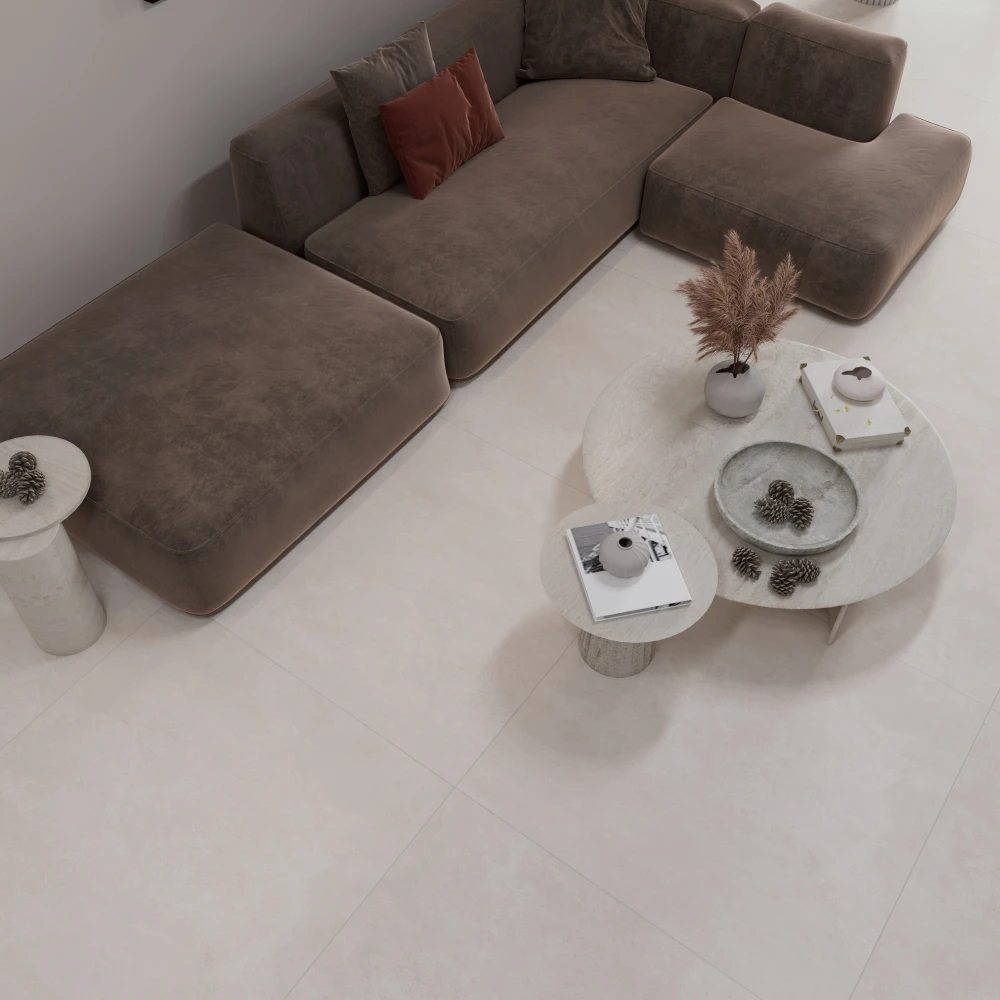 سرامیک پرسلان 80*80 مات ماتسو کرم نگار (روشن-کف)