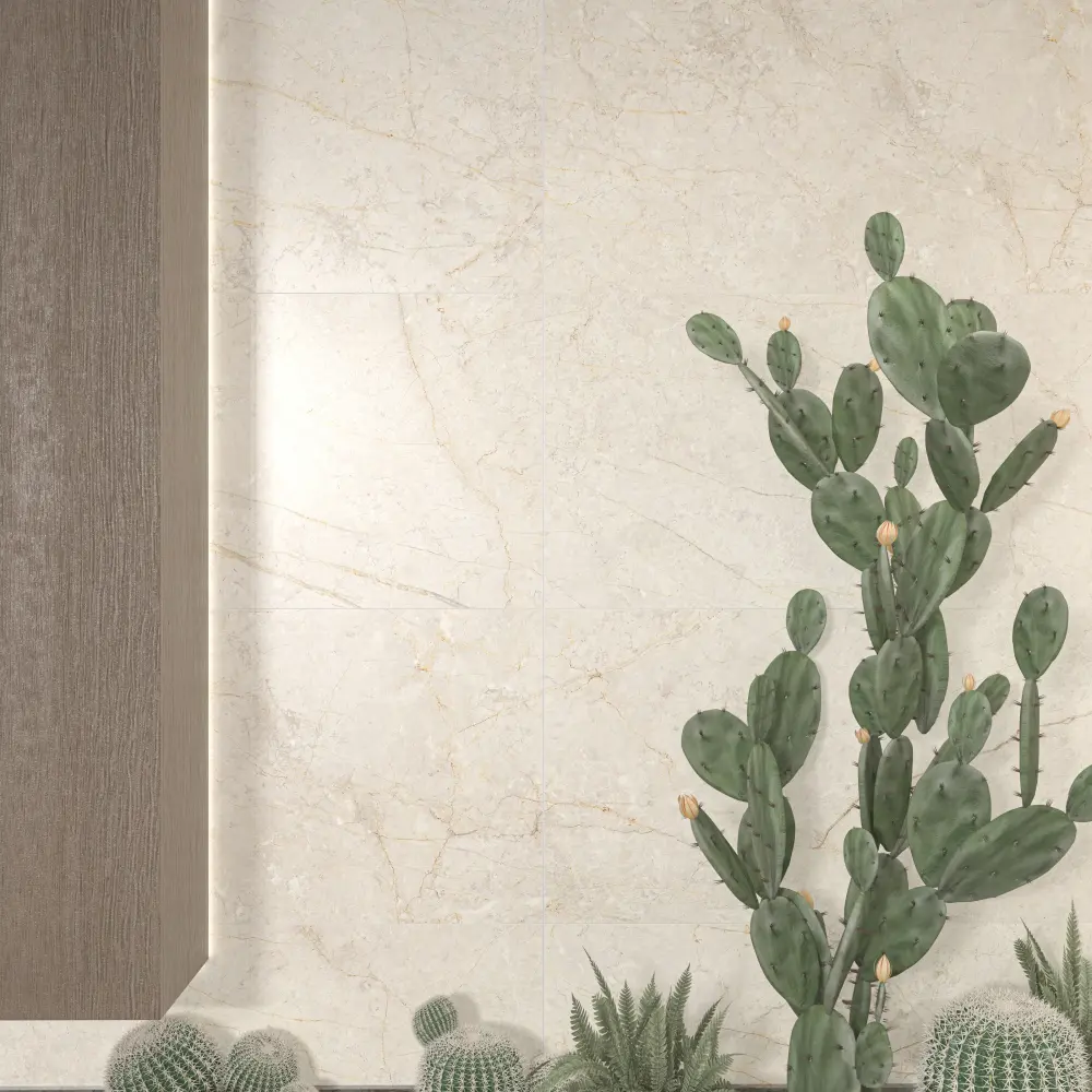 سرامیک پرسلان 120*60 مات میتیس کرم نگار (روشن_دیواری)