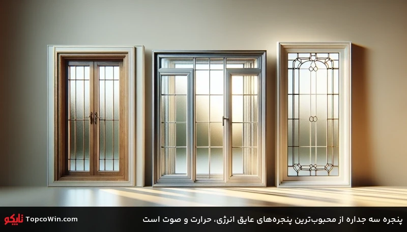 پنجره سه جداره از محبوبترین پنجرههای عایق انرژی، حرارت و صوت است پنجره سه جداره از محبوبترین پنجرههای عایق انرژی، حرارت و صوت است