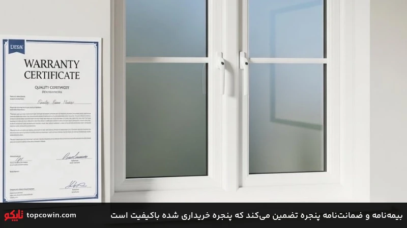 بیمهنامه و ضمانتنامه پنجره تضمین میکند که پنجره خریداری شده باکیفیت است بیمهنامه و ضمانتنامه پنجره تضمین میکند که پنجره خریداری شده باکیفیت است
