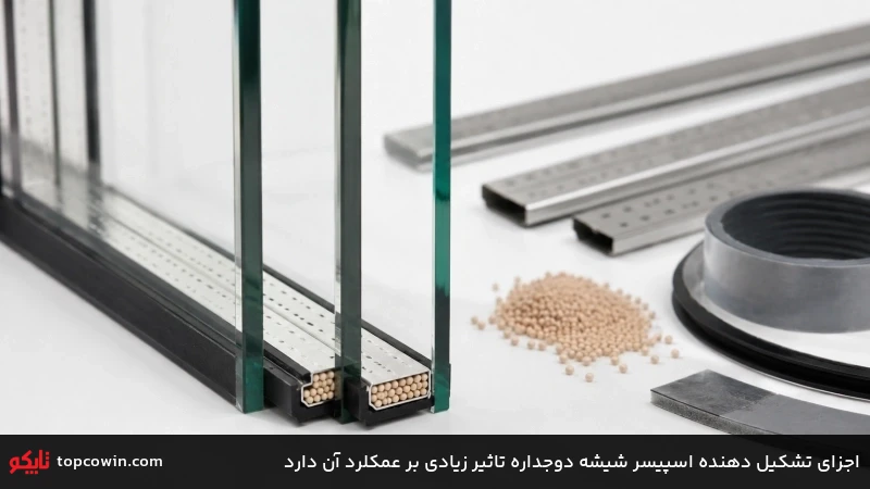 اجزای تشکیل دهنده اسپیسر شیشه دوجداره تاثیر زیادی بر عمکلرد آن دارد اجزای تشکیل دهنده اسپیسر شیشه دوجداره تاثیر زیادی بر عمکلرد آن دارد