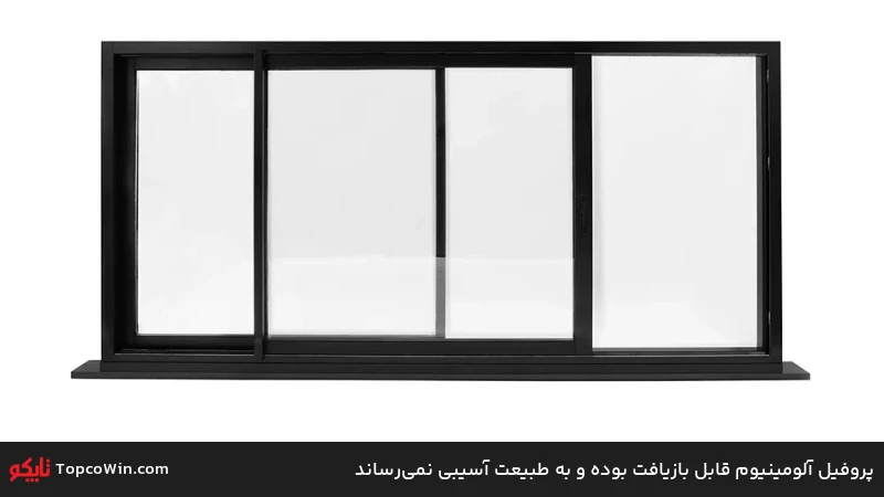 پروفیل آلومینیوم قابل بازیافت بوده و به طبیعت آسیبی نمیرساند پروفیل آلومینیوم قابل بازیافت بوده و به طبیعت آسیبی نمیرساند
