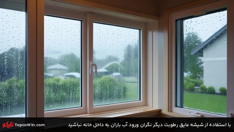 با استفاده از شیشه عایق رطوبت دیگر نگران ورود آب باران به داخل خانه نباشید با استفاده از شیشه عایق رطوبت دیگر نگران ورود آب باران به داخل خانه نباشید