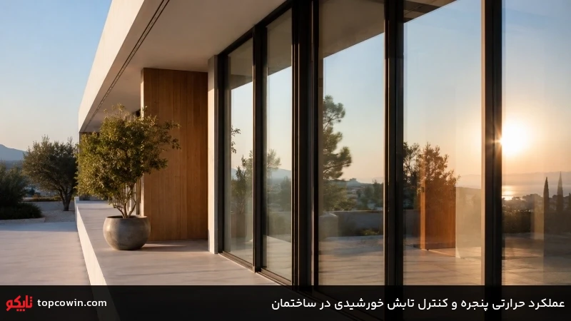 عملکرد حرارتی پنجره و کنترل تابش خورشیدی در ساختمان
