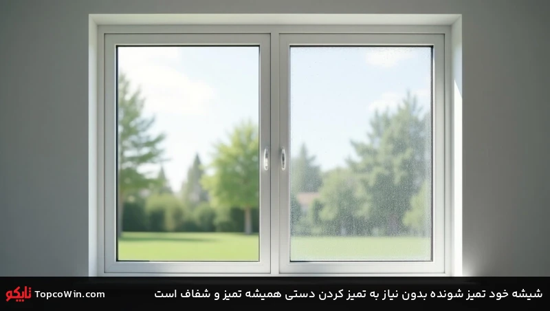 شیشه خود تمیز شونده بدون نیاز به تمیز کردن دستی همیشه تمیز و شفاف است