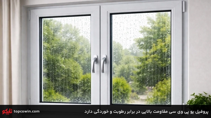 پروفیل یو پی وی سی مقاومت بالایی در برابر رطوبت و خوردگی دارد