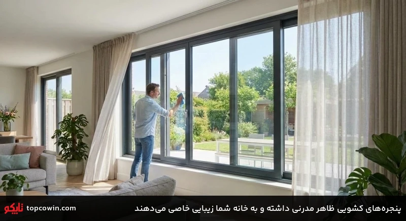 پنجرههای کشویی ظاهر مدرنی داشته و به خانه شما زیبایی خاصی میدهند پنجرههای کشویی ظاهر مدرنی داشته و به خانه شما زیبایی خاصی میدهند