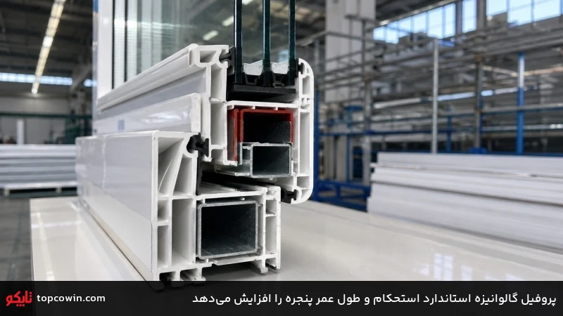 پروفیل گالوانیزه استاندارد استحکام و طول عمر پنجره را افزایش میدهد پروفیل گالوانیزه استاندارد استحکام و طول عمر پنجره را افزایش میدهد