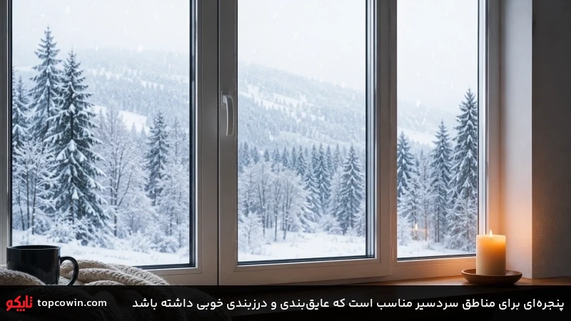 پنجرهای برای مناطق سردسیر مناسب است که عایقبندی و درزبندی خوبی داشته باشد پنجرهای برای مناطق سردسیر مناسب است که عایقبندی و درزبندی خوبی داشته باشد