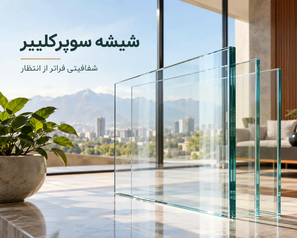 قیمت شیشه سوپرکلییر چقدر است؟ عوامل مؤثر بر هزینه